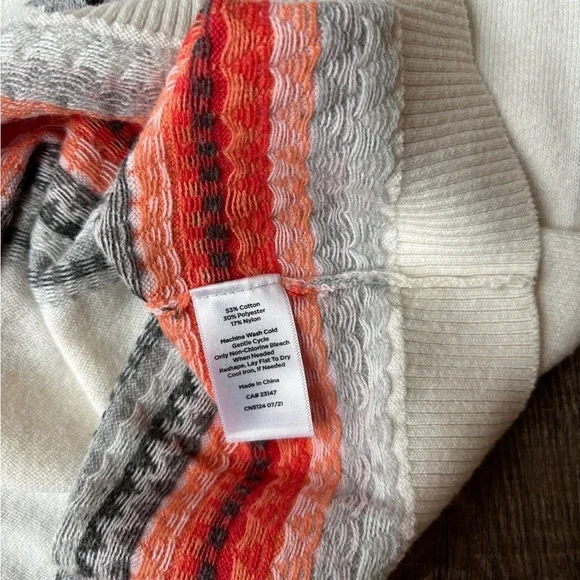 Talbots Reindeer Holiday Christmas Fair Isle Knit Sweater Multicolor Women's S - Picture 13 of 13